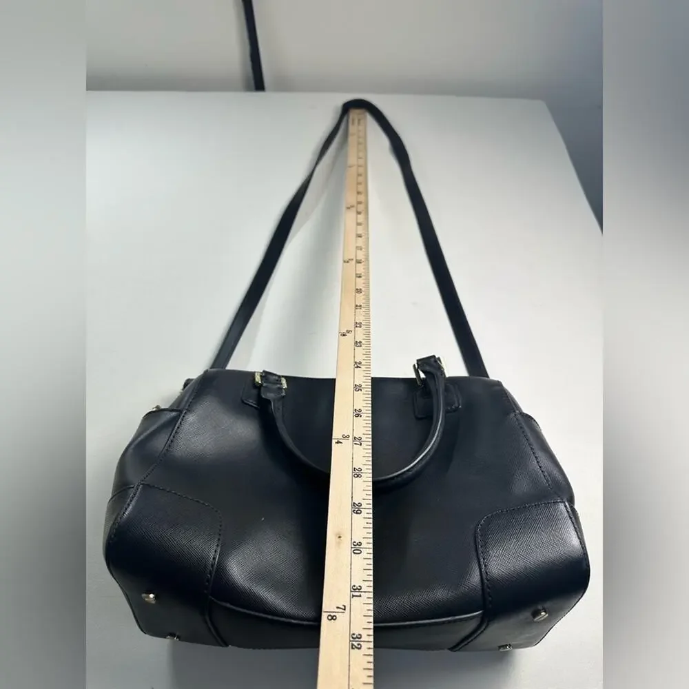 Tory Burch Robinson Bag Black With Crossbody Strap Saffiano Leather